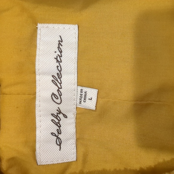 Shebby Collection Mustard Colored Teddy Bear Jacket Coat Size Large - Picture 3 of 5